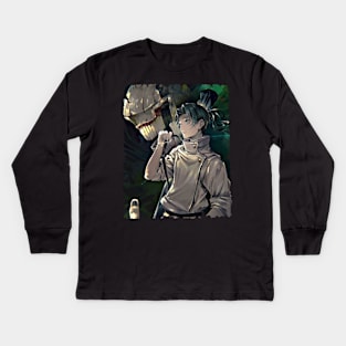 YUTA OKKOTSU MERCH VTG Kids Long Sleeve T-Shirt